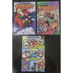 Lot of 3 Owly And Friends Top Shelf Kids Clubs FCBD Free Comic Book Day PICS!